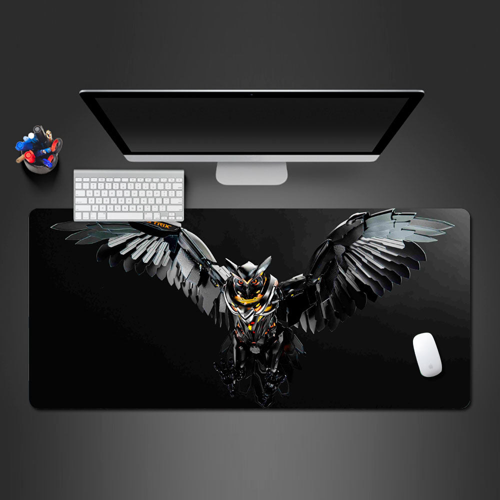 Allleftout Epic Black Owl Desk Pad
