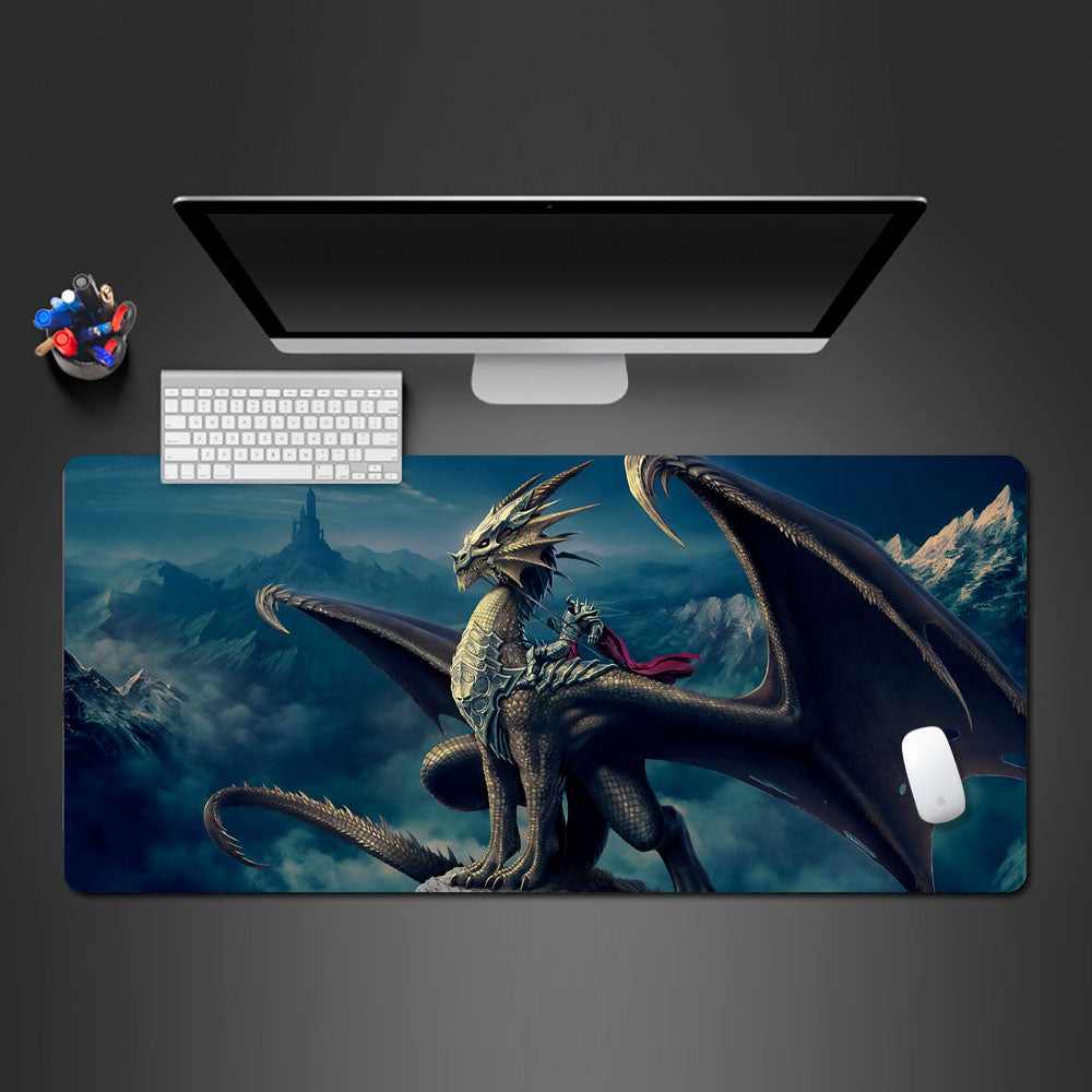Allleftout Dragon Rider Mountains Desk Pad