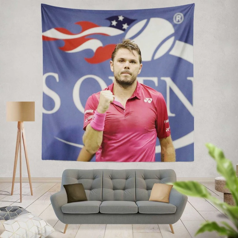 Stanislas Wawrinka Top Ranked ATP Tennis Player Tapestry