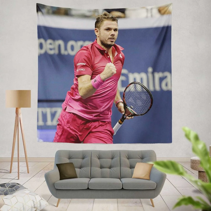 Popular Swiss Tennis Player Stanislas Wawrinka Tapestry