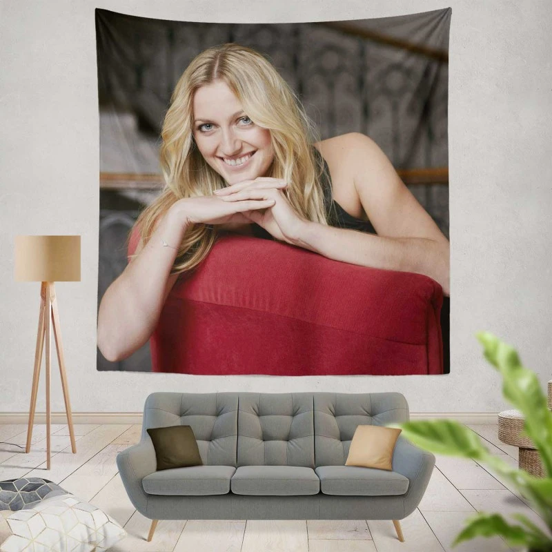 Popular Czech Tennis Player Petra Kvitova Tapestry