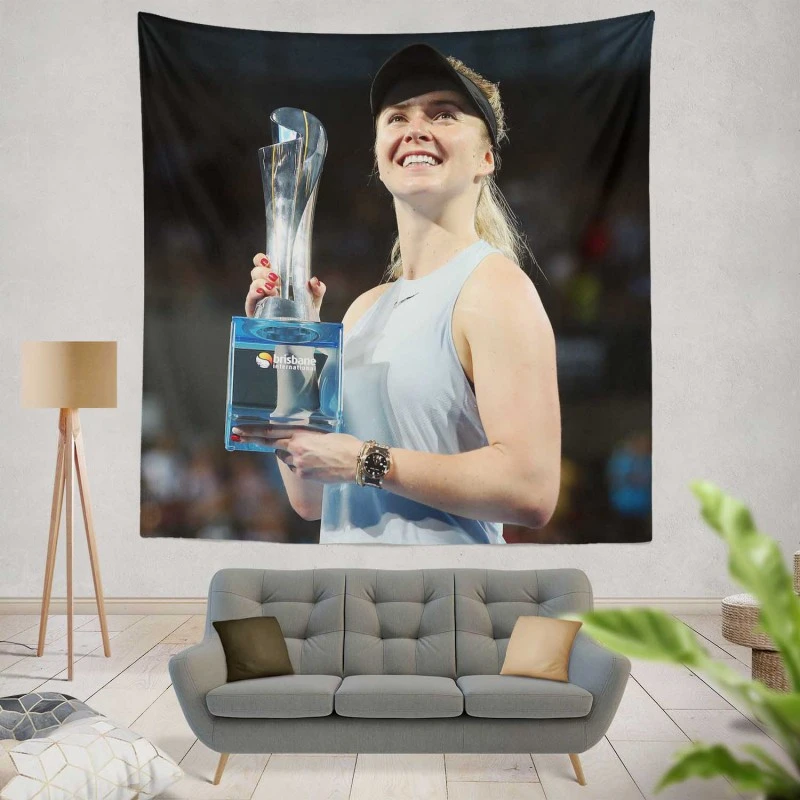 Elina Svitolina Top Ranked Ukrainian Tennis Player Tapestry