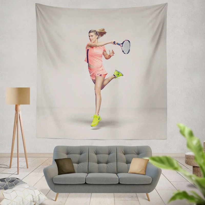 Eugenie Bouchard Top Ranked Tennis Player Tapestry