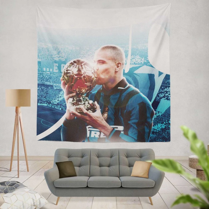 Professional Footballer Ronaldo Nazario Tapestry