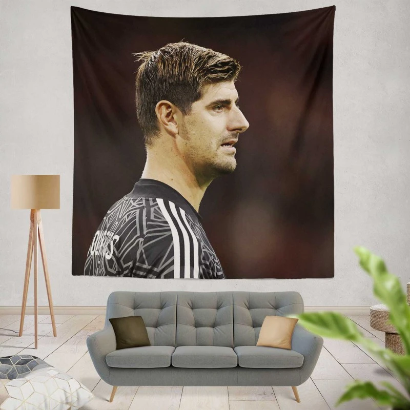 Popular Football Thibaut Courtois Tapestry