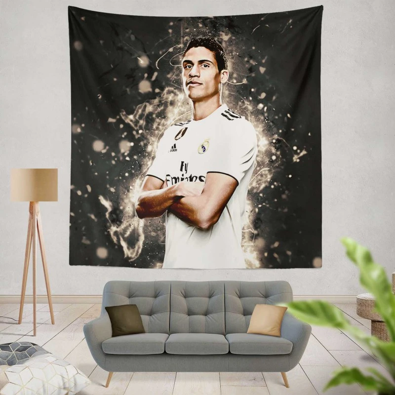 Raphael Varane Real Madrid 3D Tapestry