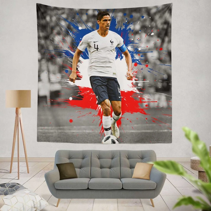 Raphael Varane France Soccer Player Tapestry