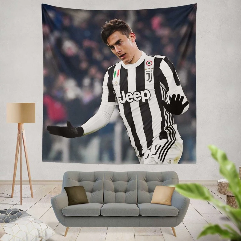 Paulo Bruno Dybala consistent Juve Football Player Tapestry