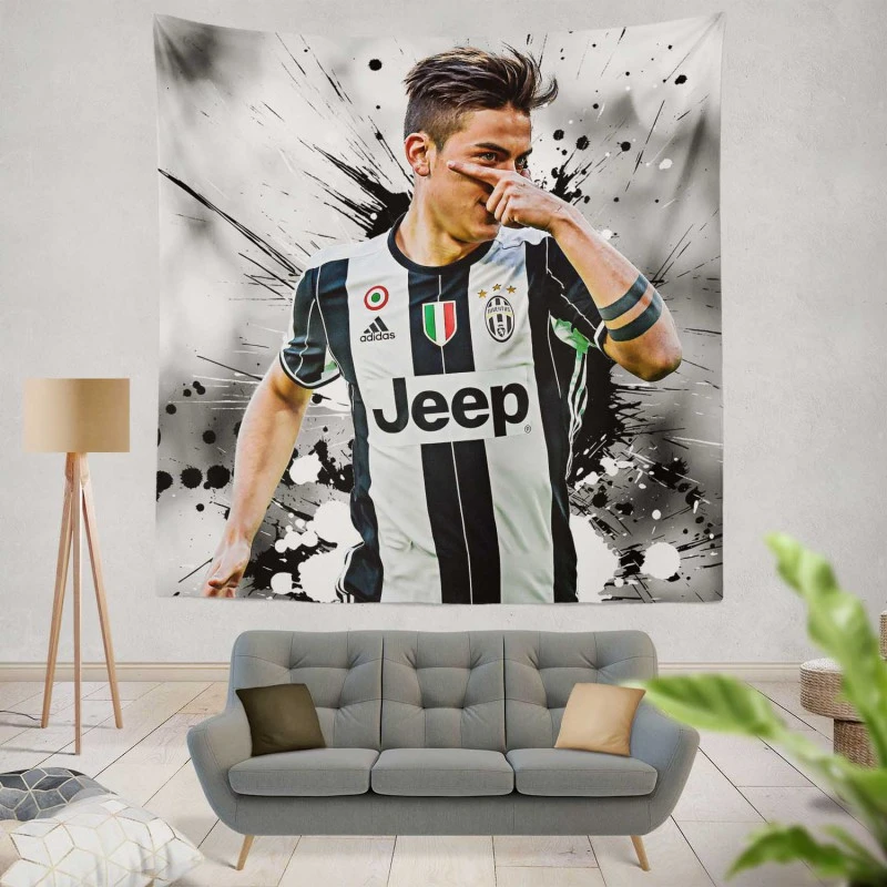 Ready Juve Footballer Player Paulo Dybala Tapestry