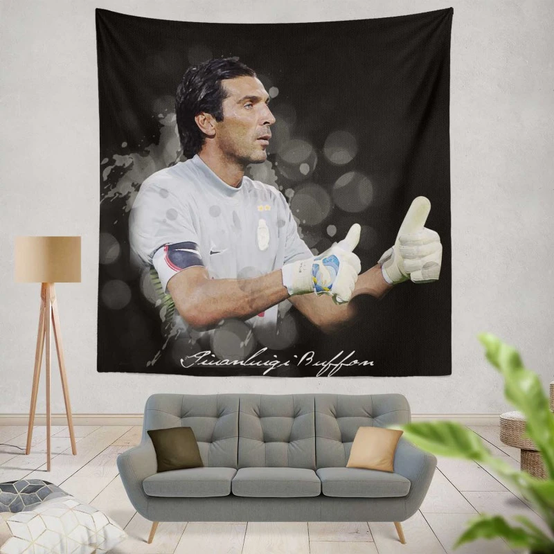 Gigi Buffon Popular Juve Football Player Tapestry