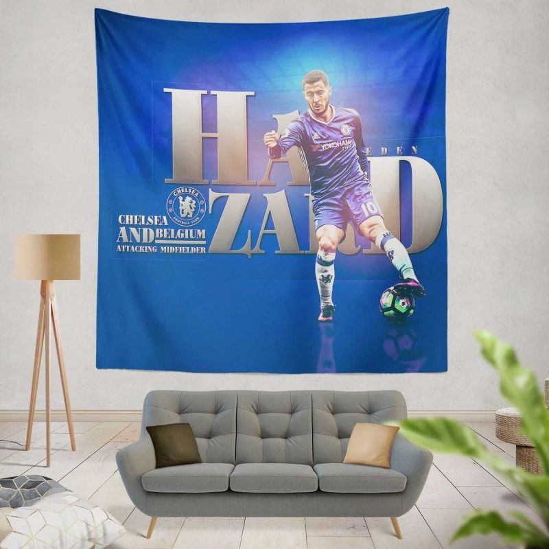Eden Hazard Chelsea Star Player Tapestry