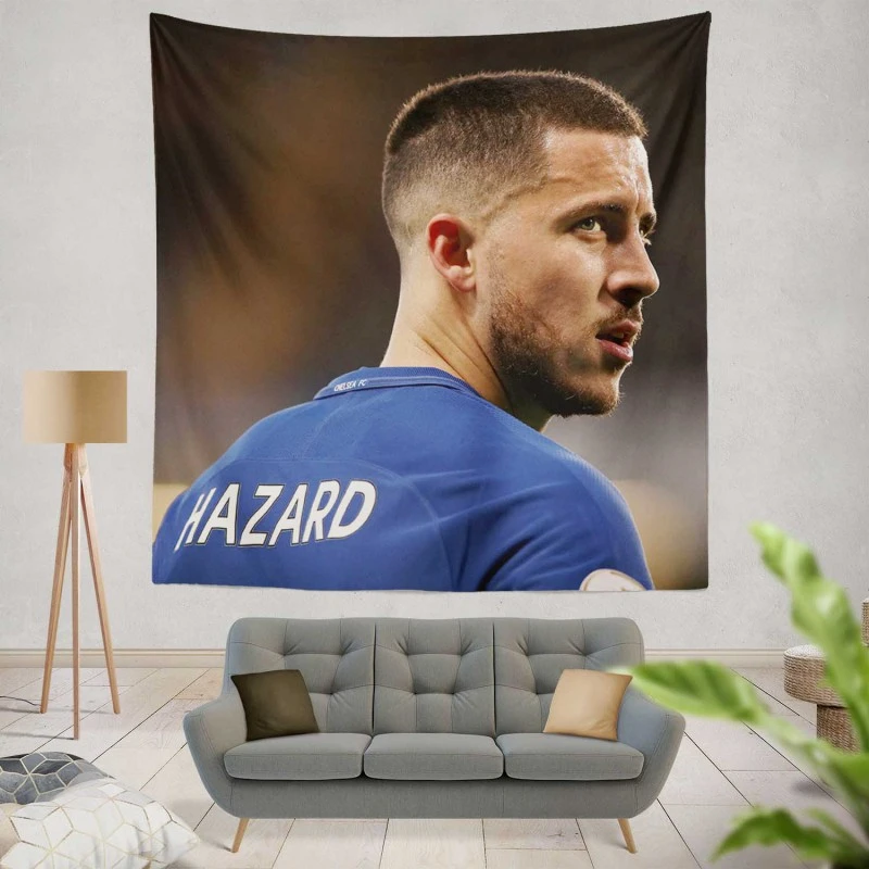 Eden Hazard Awesome Captain in belgium Tapestry