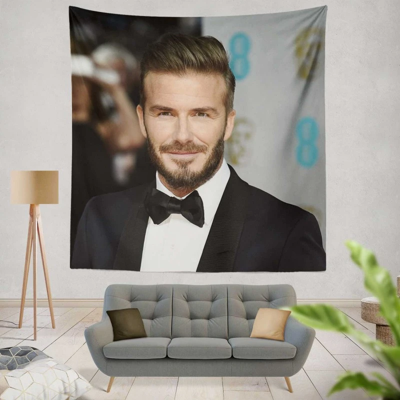 Real Madrid Officiel Player David Beckham Tapestry