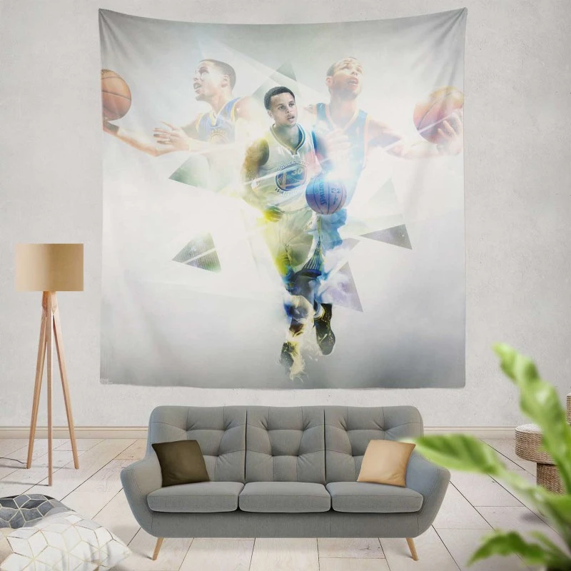 Stephen Curry NBA Most Valuable Player Tapestry