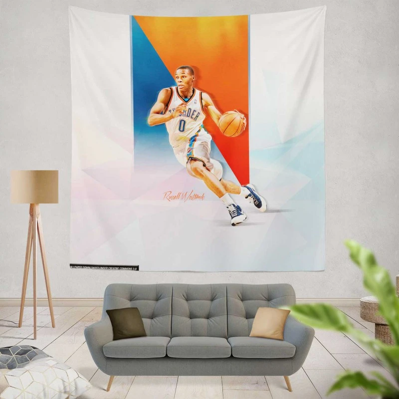 Russell Westbrook NBA veteran point guard Tapestry