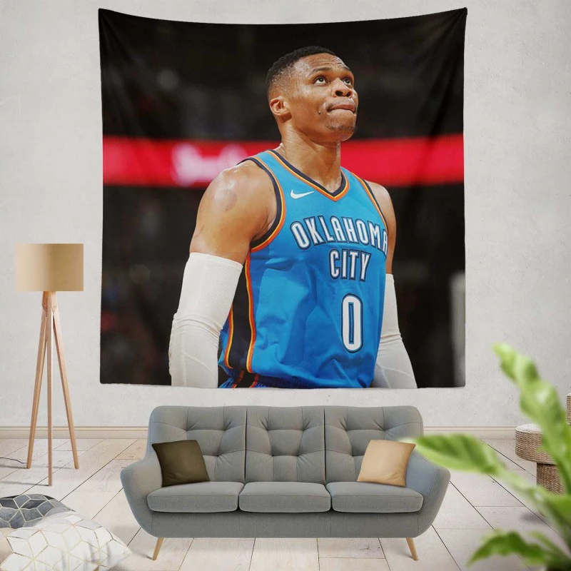 Oklahoma City Thunder Russell Westbrook Tapestry