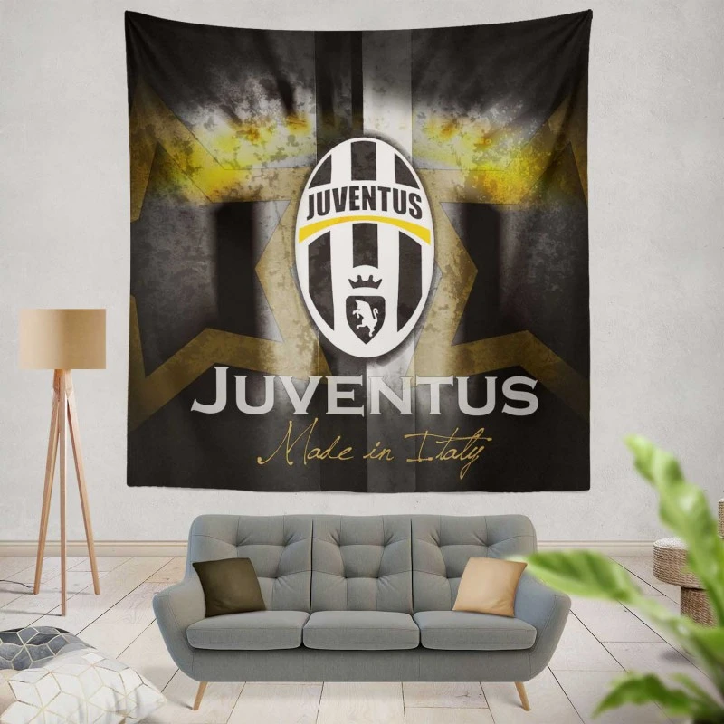 Star Team Juve Logo Tapestry