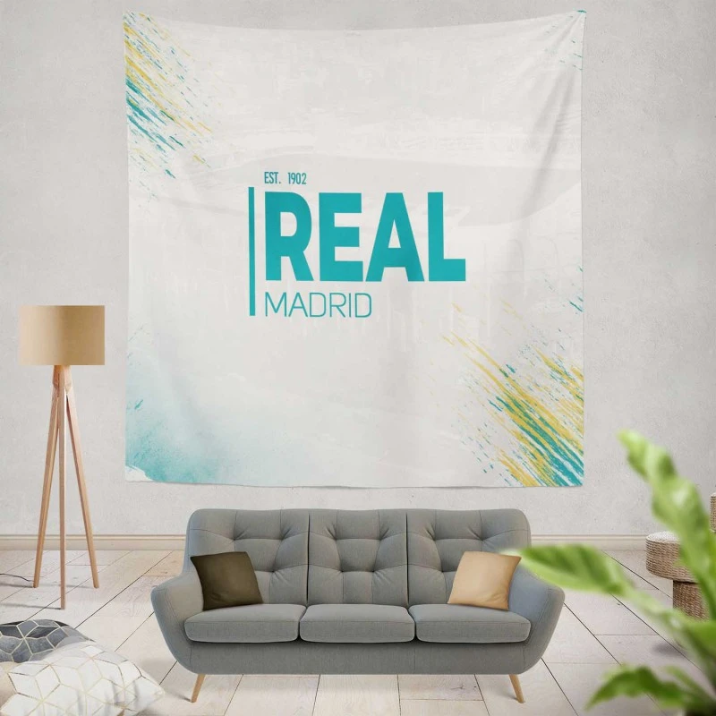 European Cup Football Club Real Madrid Logo Tapestry