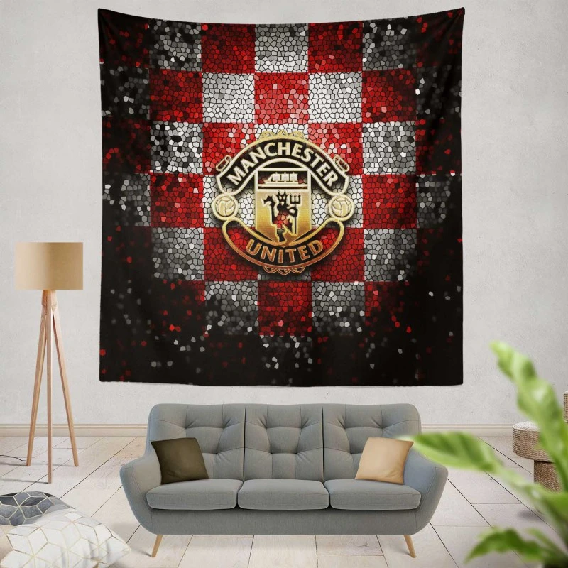 English Soccer Club Manchester United FC Tapestry