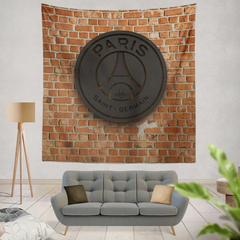 Powerful Soccer Team Paris Saint Germain FC Tapestry