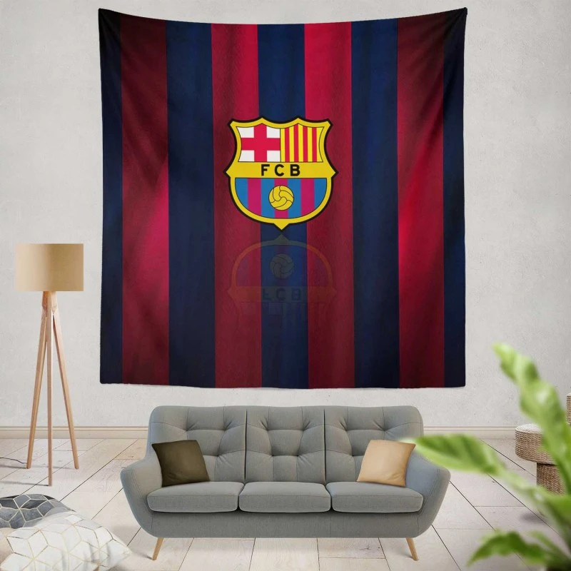 Spanish Football Club FC Barcelona Tapestry