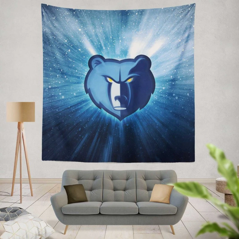 Popular NBA Basketball Team Memphis Grizzlies Tapestry