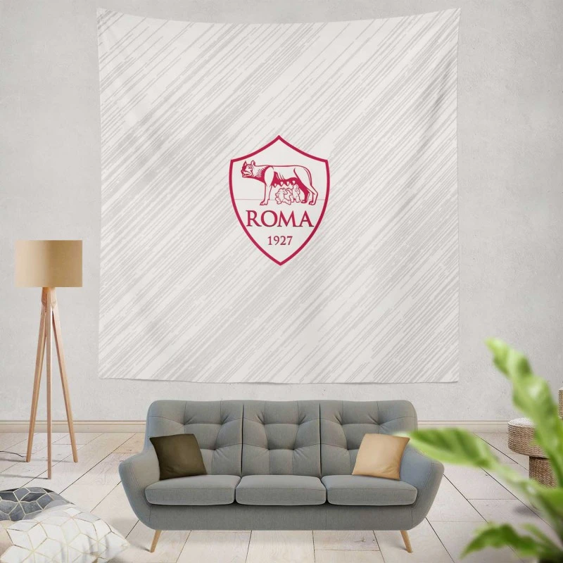 AS Roma Popular Football Club in Italy Tapestry
