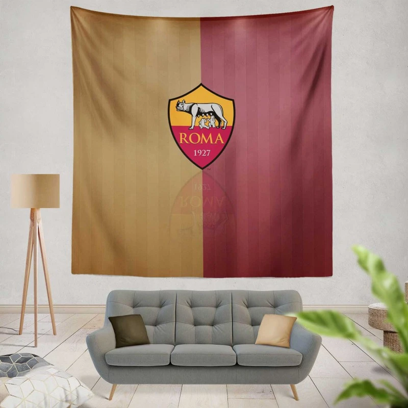 AS Roma Serie A Football Club In Italy Tapestry
