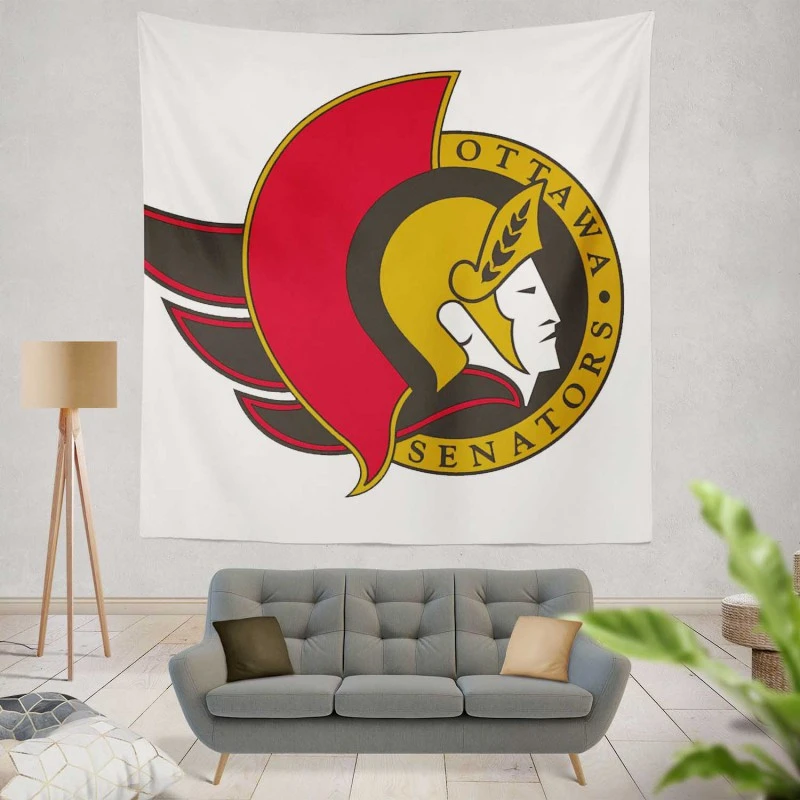 Ottawa Senators Popular NHL Hockey Team Tapestry