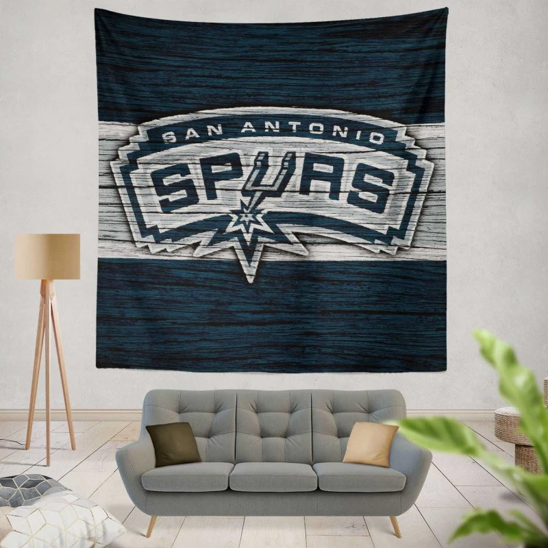 San Antonio Spurs NBA Logo Tapestry