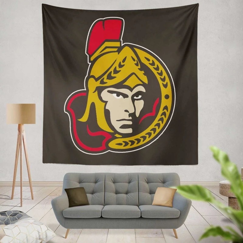 Ottawa Senators Professional Ice Hockey Team Tapestry