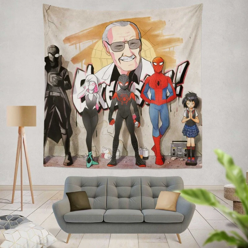 Spider-Man Spider-Verse Movie Tapestry