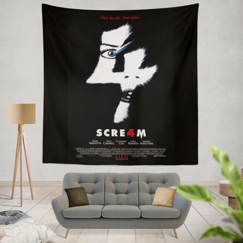 Scream 4 Movie Wall Hanging Tapestry