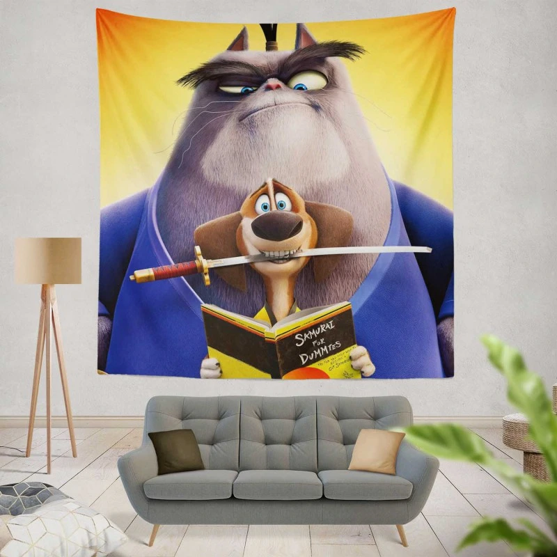 Paws of Fury The Legend of Hank Movie Wall Hanging Tapestry