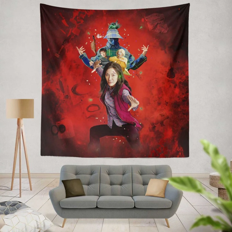 Everything Everywhere All at Once Movie Michelle Yeoh Wall Hanging Tapestry