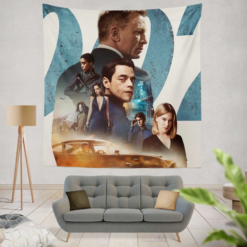 No Time to Die Movie Wall Hanging Tapestry