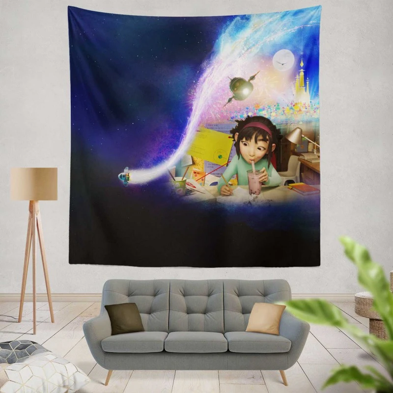 Over the Moon Movie Fei Fei Wall Hanging Tapestry