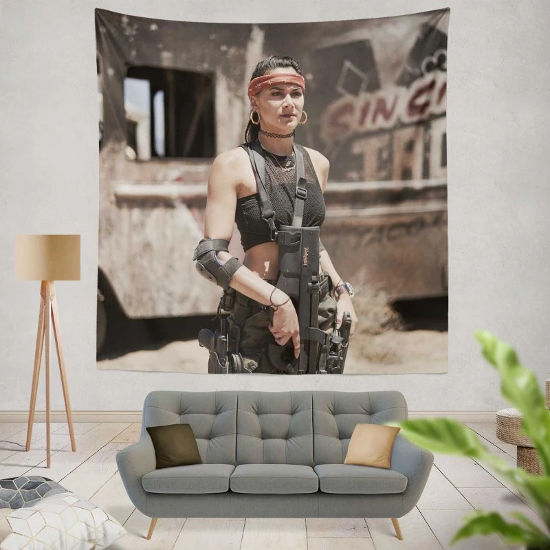 Samantha Jo as Chambers in the Movie Army of the Dead Wall Hanging Tapestry