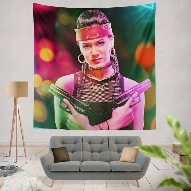 Samantha Win as Chambers in Army of the Dead Movie Wall Hanging Tapestry