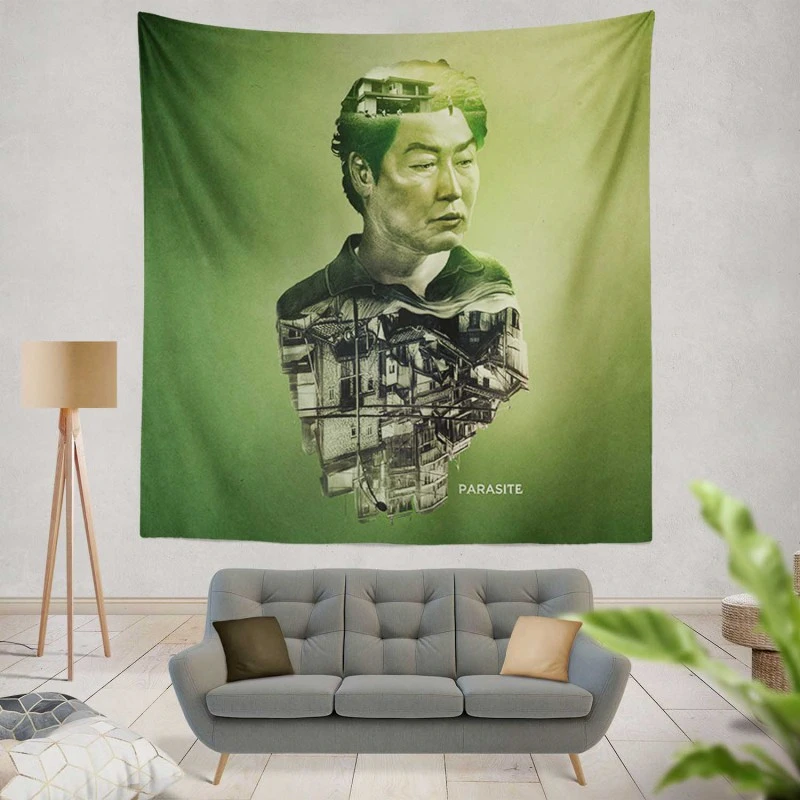 Parasite Movie Song Kang-Ho Wall Hanging Tapestry