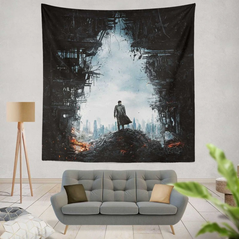 Star Trek Into Darkness Movie Khan Noonien Singh Wall Hanging Tapestry
