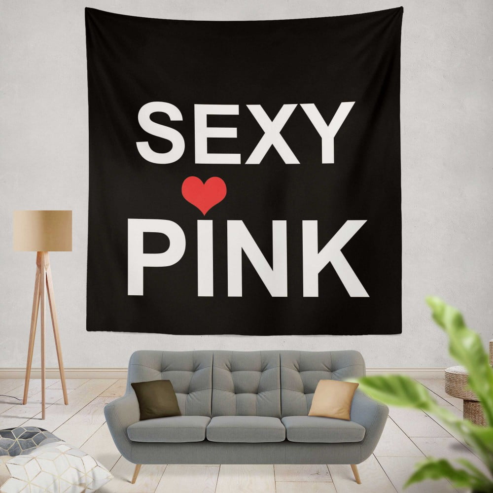Sexy Pink Victroias Secret Wall Hanging Tapestry