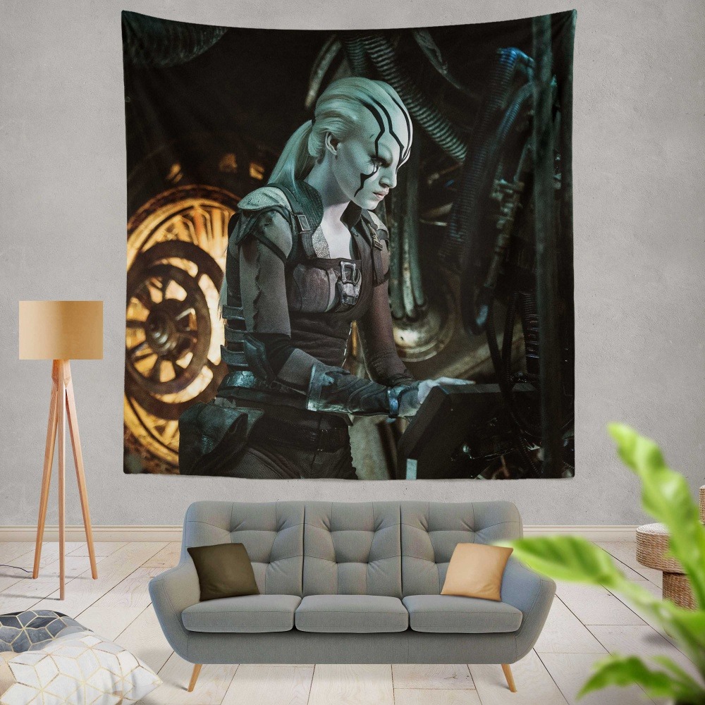 Star Trek Beyond Movie JaylahSofia Boutella Star Trek Beyond Wall Hanging Tapestry