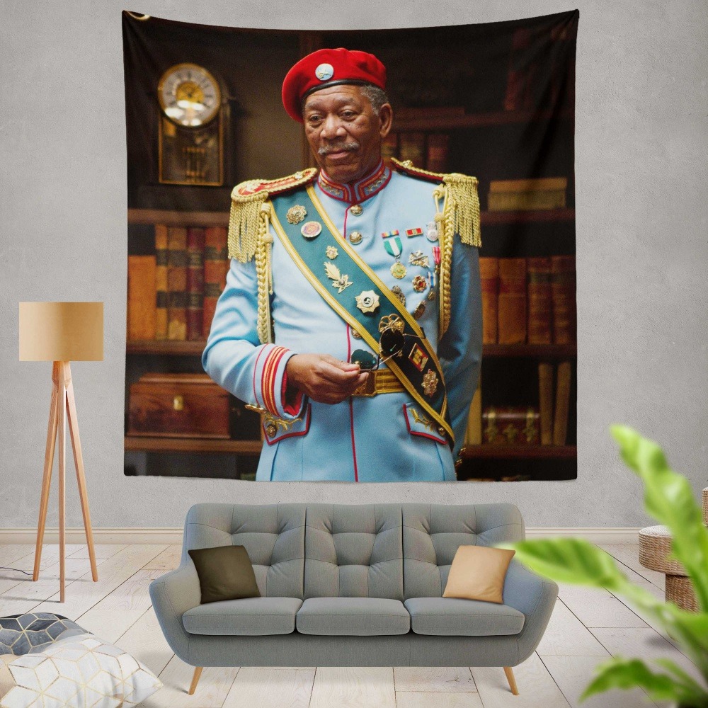 RED Movie Joe Matheson Morgan Freeman Wall Hanging Tapestry
