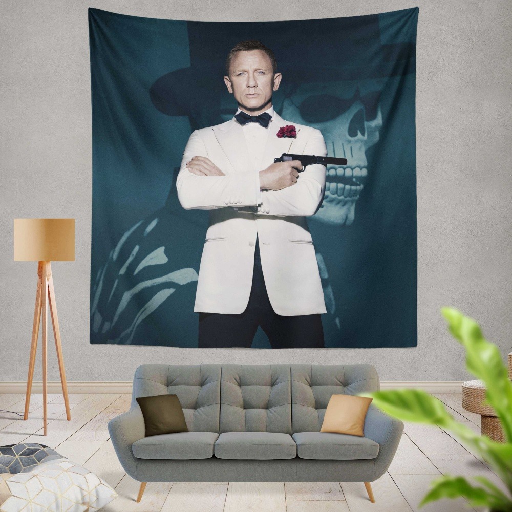 Spectre Movie Daniel Craig Wall Hanging Tapestry