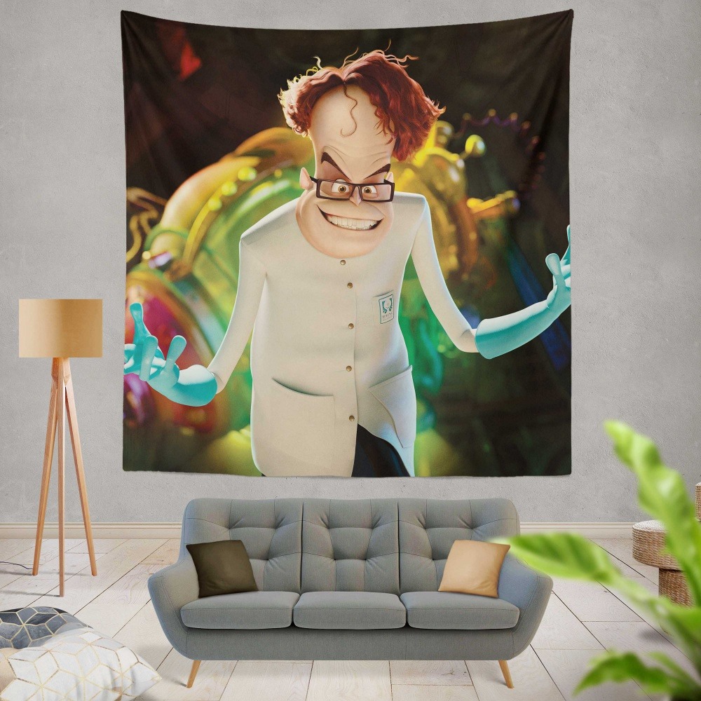 Penguins of Madagascar Movie Dr Octavius Brine Wall Hanging Tapestry