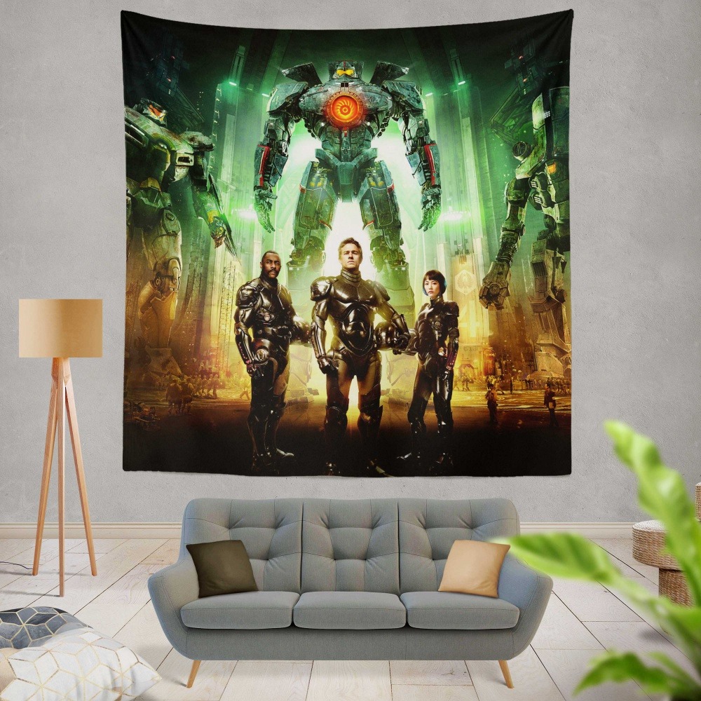 Pacific Rim Movie Stacker Pentecost Lambert Liwen Shao Wall Hanging Tapestry