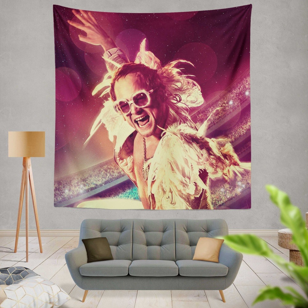 RocketMan Movie Taron Egerton Rocketman Wall Hanging Tapestry