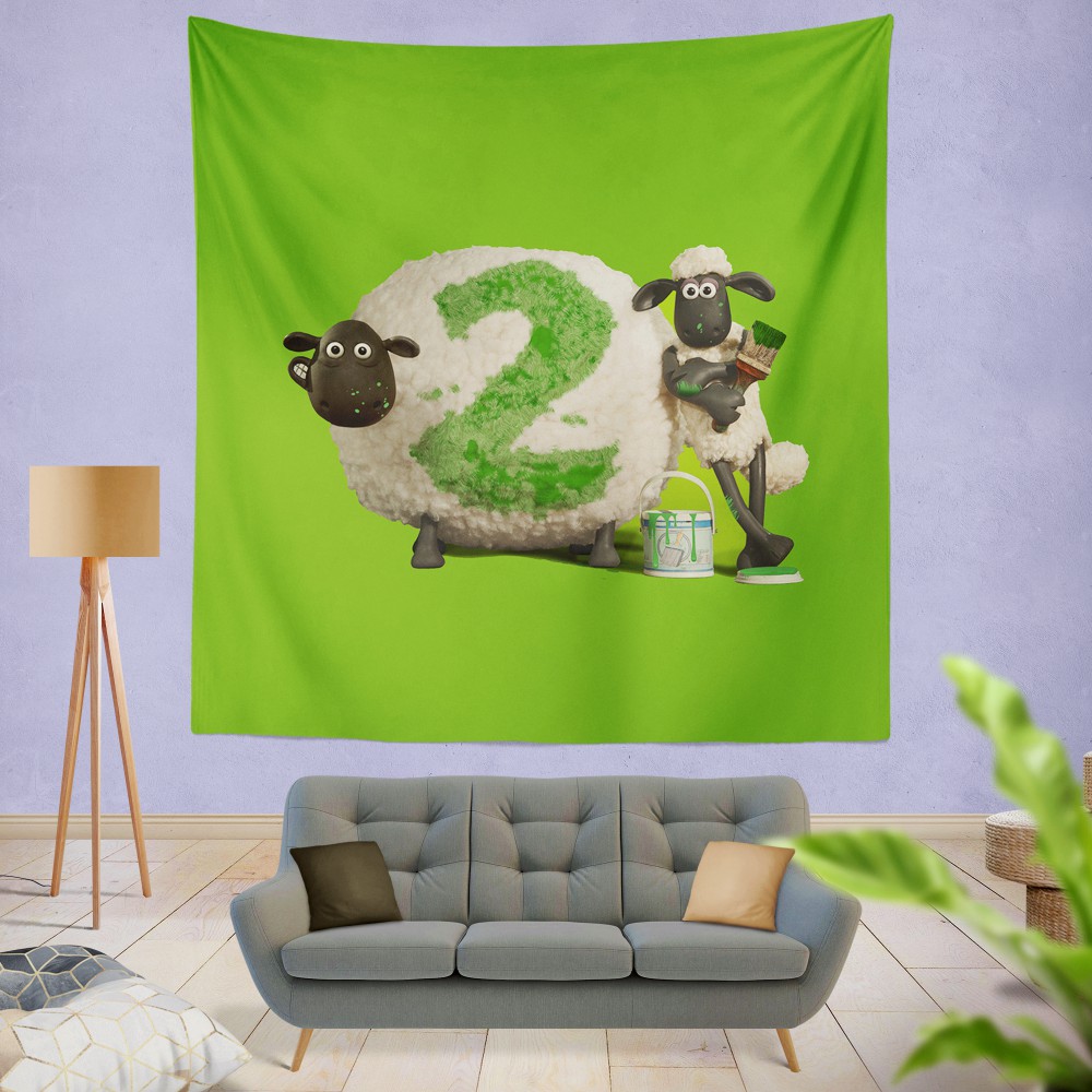 Shaun The Sheep movie Wall Hanging Tapestry