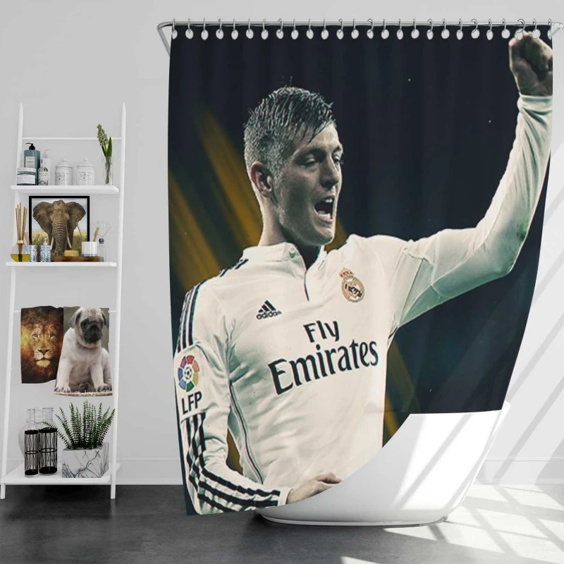 Copa Del Rey Sports Player Toni Kroos Shower Curtain